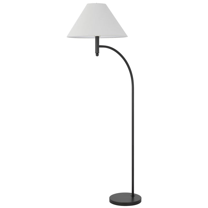 Cal Lighting Mosley 1 Lt 65" Floor Lamp, Charcoal Grey/Off White