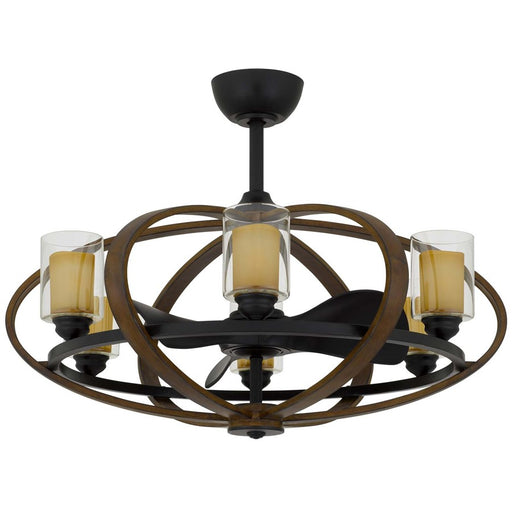 Cal Lighting Summerville 6 Lt Fandelier, Rustic - CF-1006