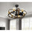 Cal Lighting Summerville 6 Lt Fandelier, Rustic
