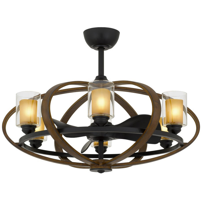 Cal Lighting Summerville 6 Lt Fandelier, Rustic