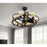 Cal Lighting Summerville 6 Lt Fandelier, Rustic