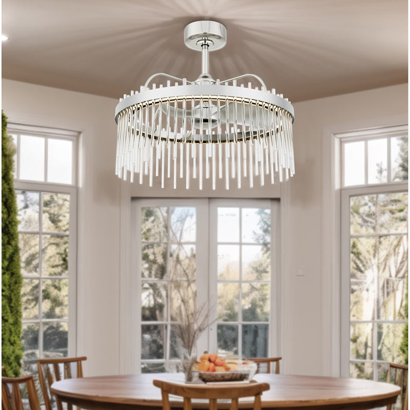Cal Lighting Anzio Fandelier, Chrome