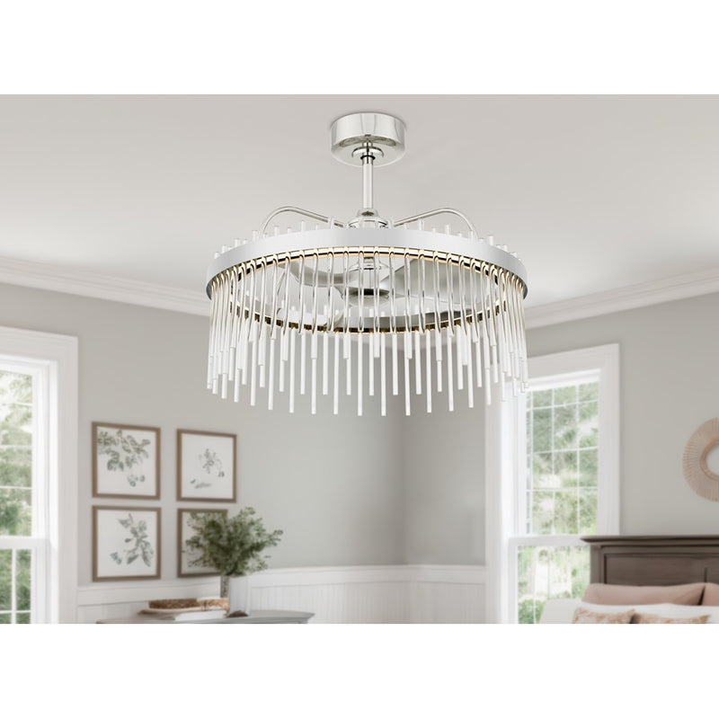 Cal Lighting Anzio Fandelier, Chrome