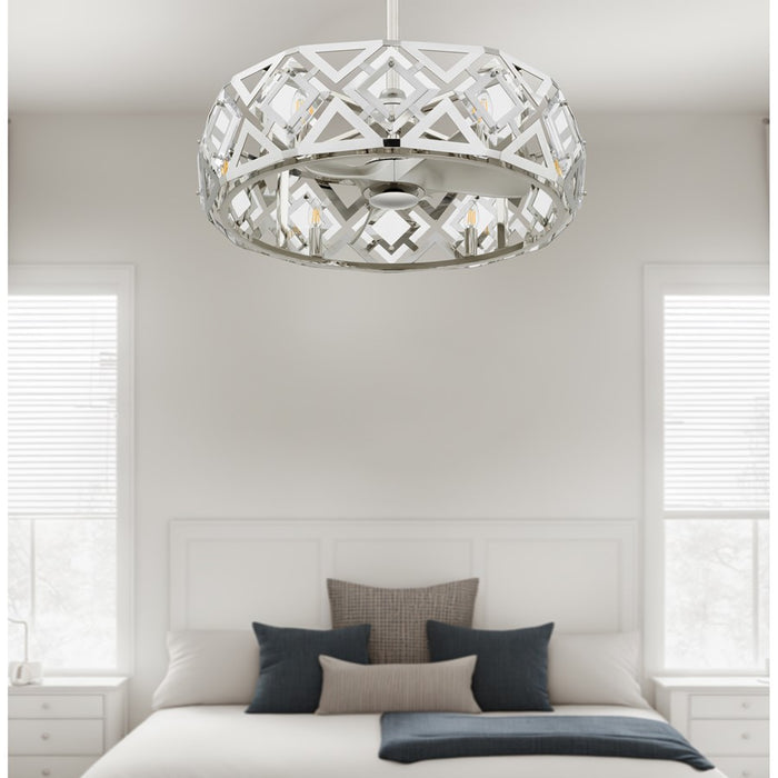 Cal Lighting Bario 6 Lt Fandelier, Chrome