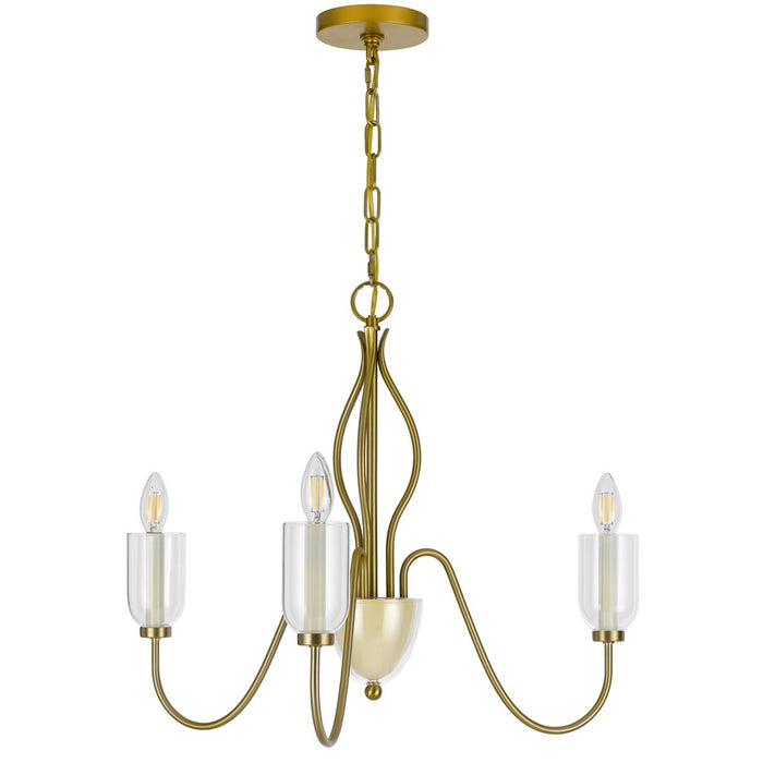Cal Lighting Kalamaria 3 Lt Chand, Antique Brass