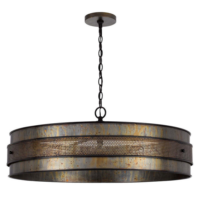 Cal Lighting Heraklion 5 Lt Chand, Aged Bronze - FX-3822-5