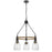 Cal Lighting Kavala 3 Lt Pendants, burlap/Antique Brass