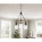 Cal Lighting Kavala 3 Lt Pendants, burlap/Antique Brass