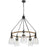 Cal Lighting Kavala 5 Lt Pendants, burlap/Antique Brass