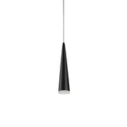 Kuzco Mina 12in 1-Light LED Pendant | Sleek Black and Clear Acrylic | Kitchen Island & Dining Room | 600lm, 3000K, Dimmable | Model 401214BK-LED