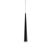 Kuzco Mina 24in 1-Light LED Pendant | Modern Black Steel and Clear Acrylic Diffuser | Kitchen Island & Dining Room | 24 x 2.75 in | Model 401215BK-LED