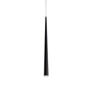 Kuzco Mina 36in 1-Light LED Pendant | Modern Black and Clear Acrylic Diffuser | Kitchen Island & Dining Room | 600lm 3000K 90CRI | Model 401216BK-LED