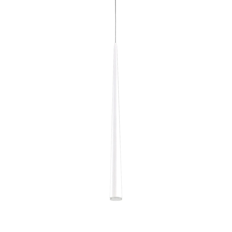 Kuzco Mina 36in LED Pendant | Sleek White Conical Acrylic Diffuser | Kitchen Island & Dining Room Linear Light | 36 x 2.75 in | Model 401216WH-LED