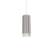 Kuzco Cameo 8in 1-Light LED Pendant | Modern Brushed Nickel and Frosted Acrylic | Kitchen Island & Dining Room | Model 401431BN-LED