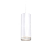 Kuzco Cameo 10in 1-Light LED Pendant | White Metal and Frosted Acrylic Diffuser | Kitchen Island & Dining Room | 10 x 4 in | Model 401432WH-LED