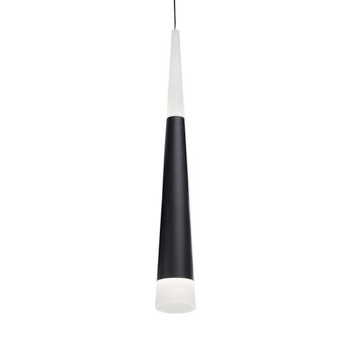Kuzco Ultra 2in 1-Light LED Pendant | Modern Black and White Acrylic Diffuser | Kitchen Island & Dining Room | 16.62in H | Model 402501BK-LED