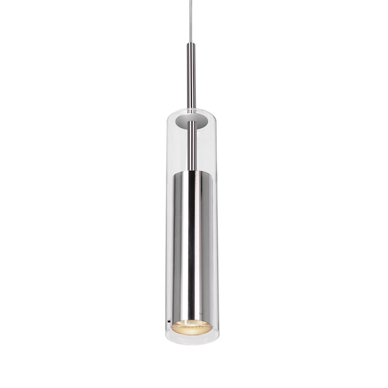 Kuzco Jarvis 3in 1-Light Pendant | Modern Chrome and Clear Glass | Kitchen Island & Dining Room | 12.62in H, GU10 Socket | Model 41411-CH