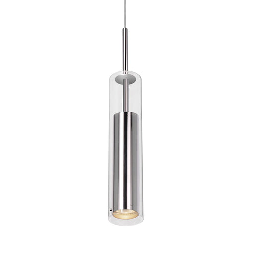 Kuzco Jarvis 3in 1-Light Pendant | Modern Chrome and Clear Glass | Kitchen Island & Dining Room | 12.62in H, GU10 Socket | Model 41411-CH
