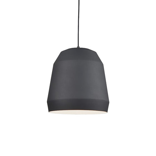 Kuzco Sedona 22in 1-Light Pendant | Black Faceted Aluminum | Kitchen Island & Dining Room | 22 x 22 x 22 in | Model 492122-BK