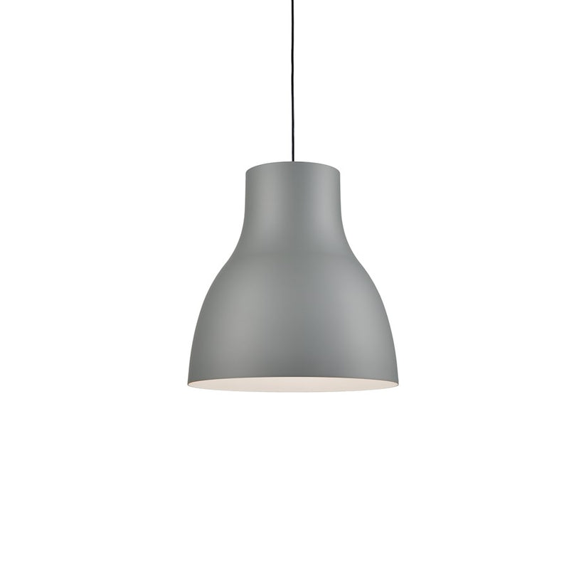 Kuzco Cradle 24in 1-Light Pendant | Modern Gray Aluminum Shade | Kitchen Island & Dining Room | 60W Dimmable | Model 494224-GY