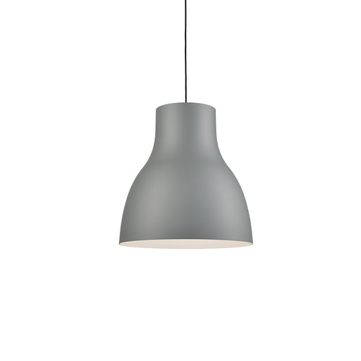 Kuzco Cradle 24in 1-Light Pendant | Modern Gray Aluminum Shade | Kitchen Island & Dining Room | 60W Dimmable | Model 494224-GY