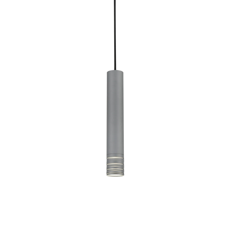 Kuzco Milca 15in 1-Light Pendant | Industrial Gray Steel and Gray Interior | Kitchen Island & Dining Room | 14.62in H | Model 494502L-GY