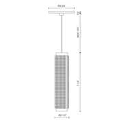 Kuzco Micro 1-Light 3in Pendant | Modern Gold Knurled Aluminum Shade | Kitchen Island & Dining Room | 7.25in H, 2.5in Dia | Model 494603-GD
