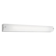 Kuzco Peggy 25in 1-Light LED Vanity Light | Modern Chrome Metal and Opal Glass | Bathroom & Powder Room | 25.5 x 3 x 2.5 in | Model 601003CH-LED