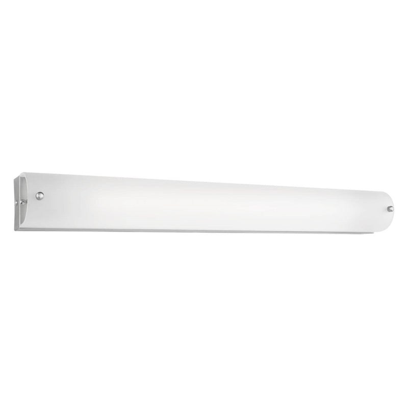 Kuzco Peggy 25in 1-Light LED Vanity Light | Modern Chrome Metal and Opal Glass | Bathroom & Powder Room | 25.5 x 3 x 2.5 in | Model 601003CH-LED