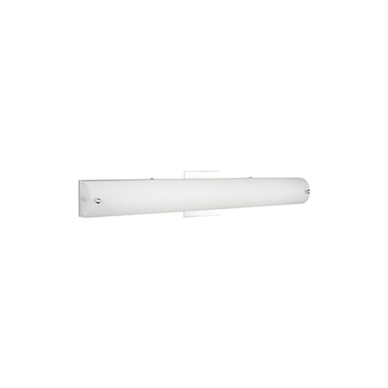 Kuzco Peggy 25in 1-Light LED Vanity Light | Modern Chrome Metal and Opal Glass | Bathroom & Powder Room | 25.5 x 3 x 2.5 in | Model 601003CH-LED