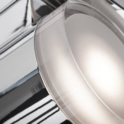 Kuzco Norfolk 3.12in LED Wall Sconce | Modern Chrome and Frosted Acrylic | Hallway & Living Room Accent | 3.12 x 4.75 in | Model 601431CH-LED