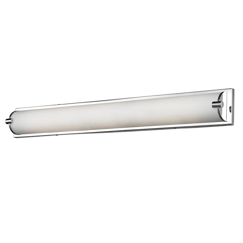 Kuzco Charlotte 36in LED Vanity Light | Modern Chrome Metal and Opal Glass | Bathroom Vanity | 36 x 4 x 3 in | Model 601465CH-LED