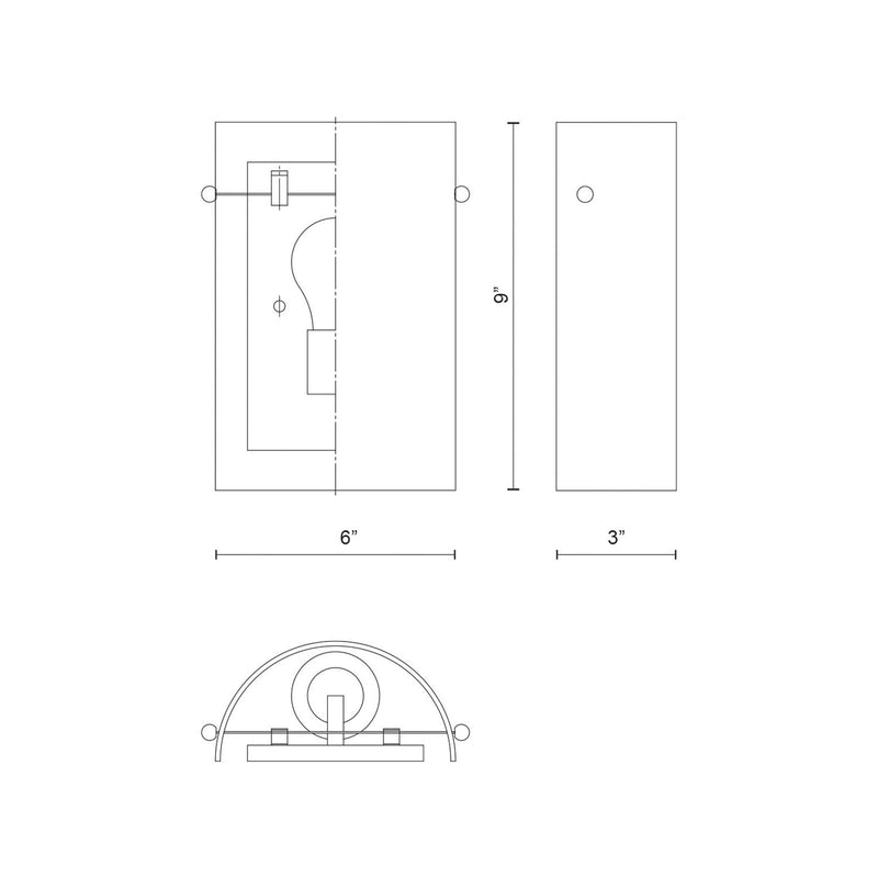 Kuzco Hudson 1-Light 13in Wall Sconce | Opal Glass with Brushed Nickel & Chrome | Hallway & Bedroom Accent | 6 x 9 in | Model 60331