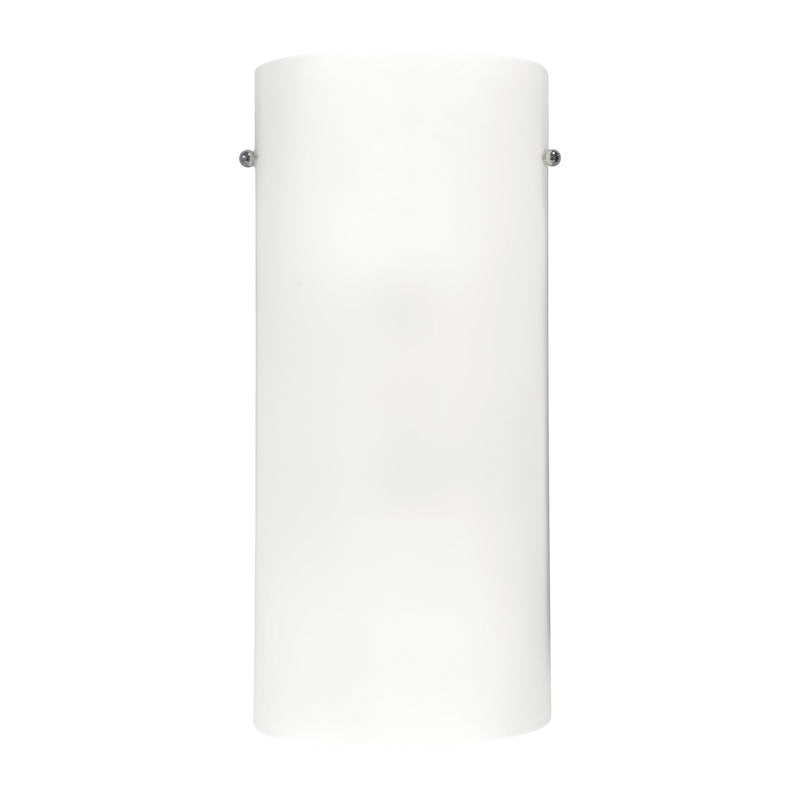 Kuzco Hudson 2-Light 9in Wall Sconce | Modern Opal Glass with Brushed Nickel/Chrome | Bedroom & Hallway Accent Light | Model 60332