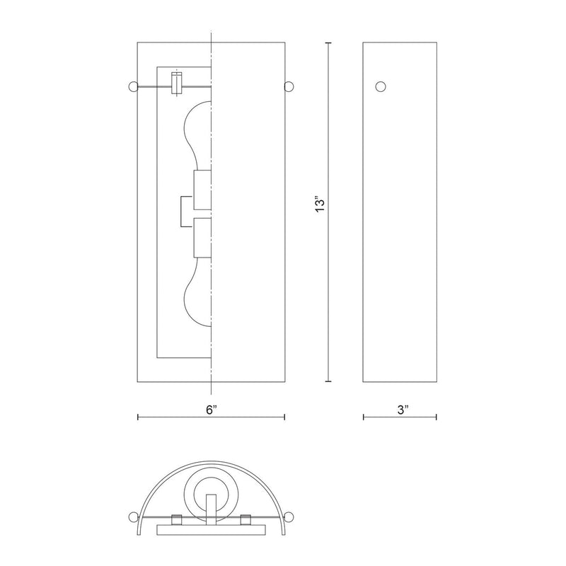 Kuzco Hudson 2-Light 9in Wall Sconce | Modern Opal Glass with Brushed Nickel/Chrome | Bedroom & Hallway Accent Light | Model 60332