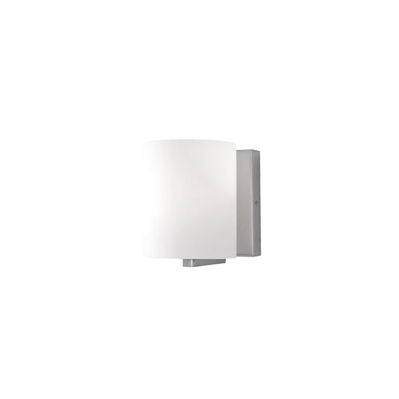 Kuzco Bridgewater 5in 1-Light Vanity Light | Brushed Nickel and Opal Glass | Bathroom Vanity | 4.75 x 6 in | Model 70231BN