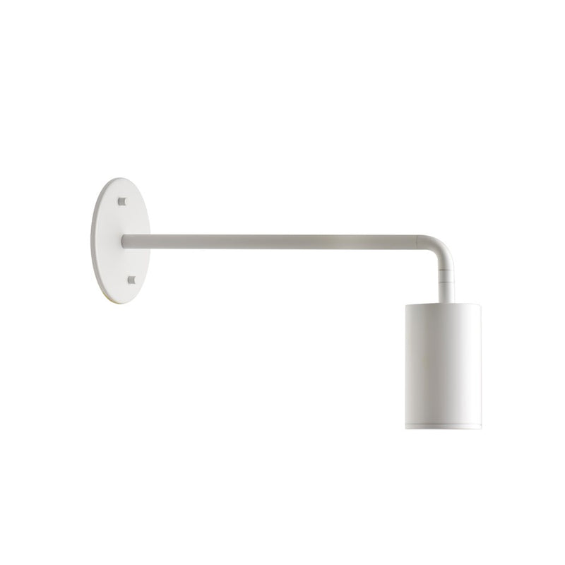 Kuzco Barclay 1-Light 3in Wall Sconce | Modern White Cylindrical Adjustable | Hallway & Bedroom Accent Light | 3.5in H, 2.38in Dia | Model 81751-WH