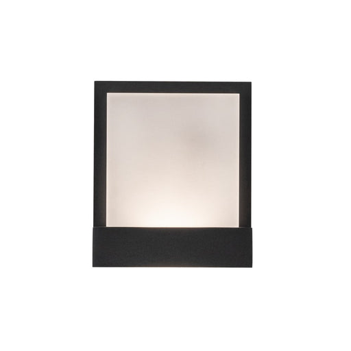 Kuzco Guide 7" LED All-terior Wall Light, Black/Clear Glass