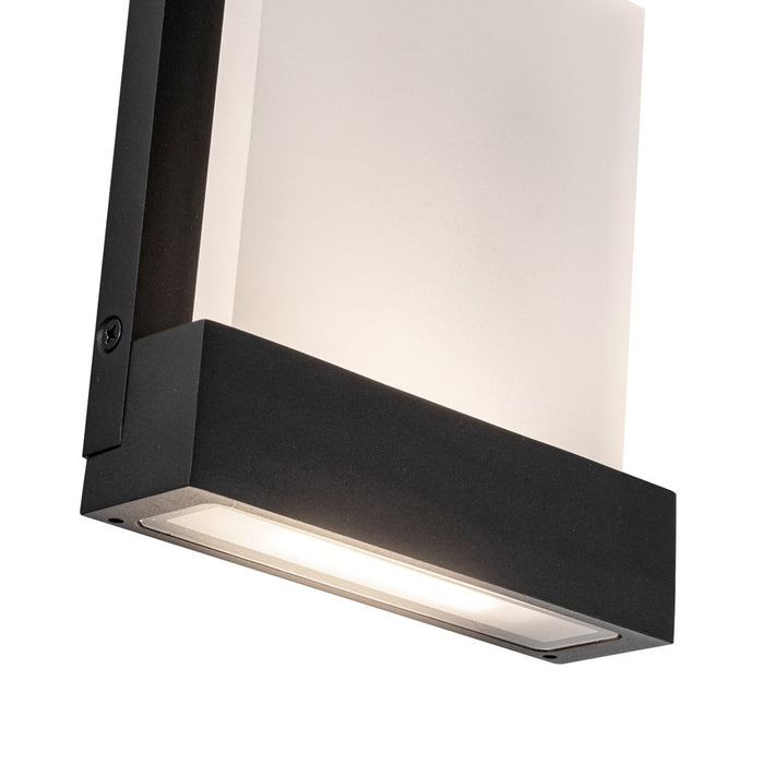 Kuzco Guide 7" LED All-terior Wall Light, Black/Clear Glass