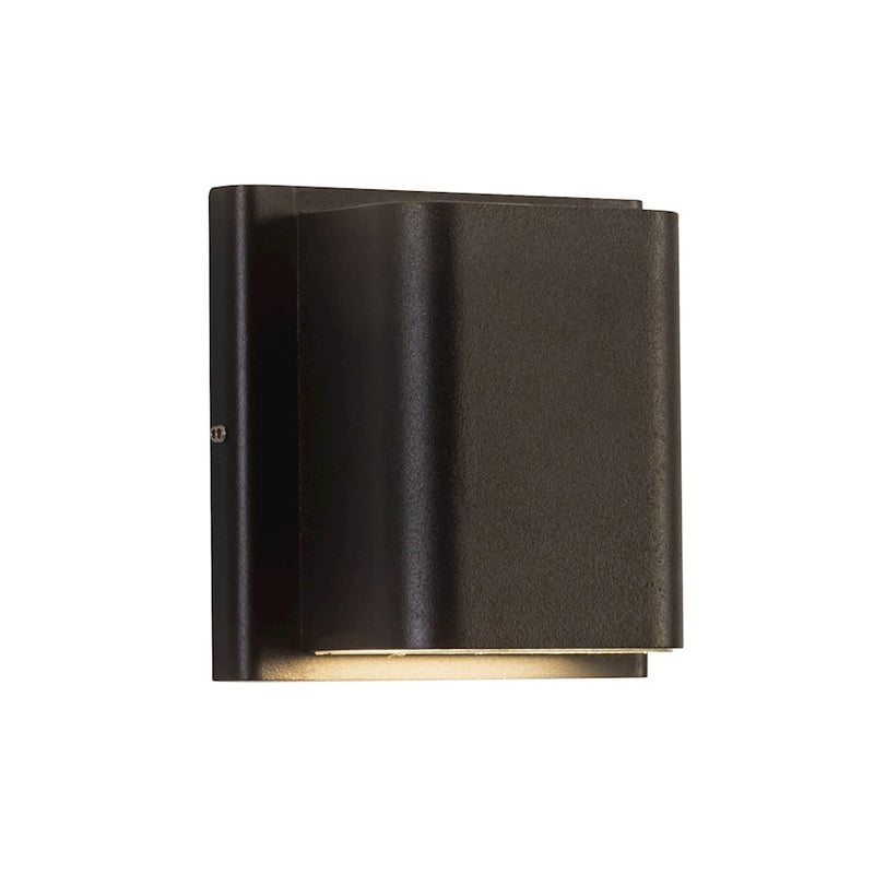Kuzco Tolan 4" LED All terior Wall/750 Lumens, Black/Clear