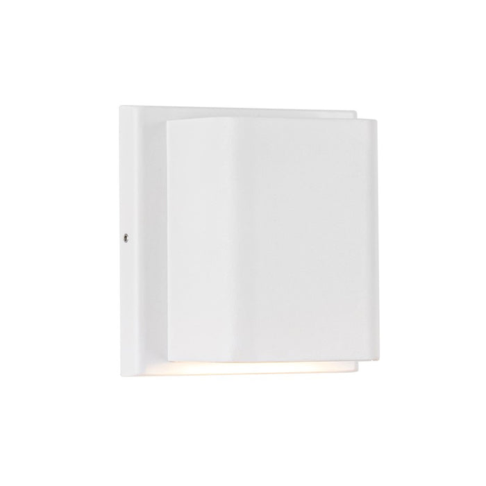 Kuzco Tolan 4" LED All terior Wall/750 Lumens, White/Clear