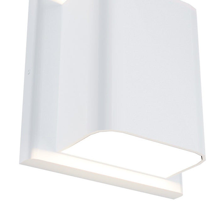 Kuzco Tolan 4" LED All terior Wall/750 Lumens, White/Clear