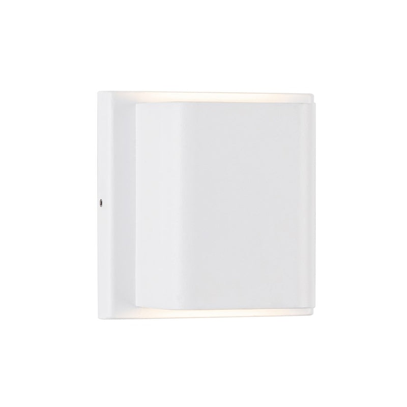 Kuzco Tolan 4" LED All terior Wall/745 Lumens, White/Clear