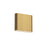 Kuzco Slate 6" LED All terior Wall, Brushed Gold/Frosted Glass - AT6506-BG