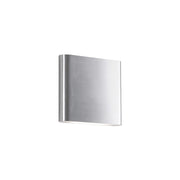 Kuzco Slate 6in 1-Light LED Outdoor Wall Sconce | Modern Brushed Nickel and Frosted Glass | Covered Patio & Entryway | Model AT6506-BN-UNV