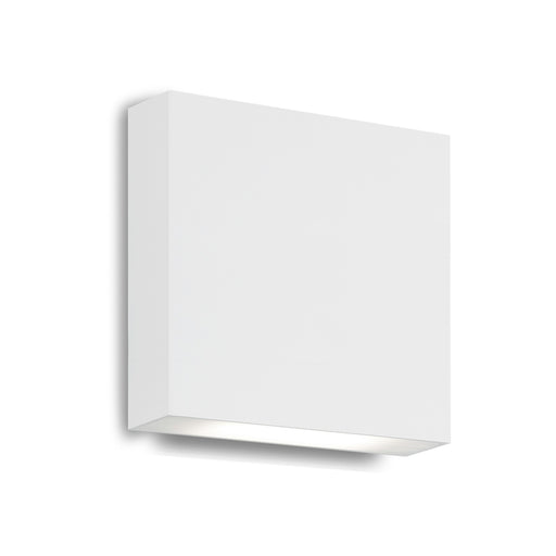 Kuzco Mica 6in 1-Light LED Wall Sconce | Modern White Aluminum and Frosted Glass | Outdoor & Indoor Entryway | Model AT6606-WH-UNV