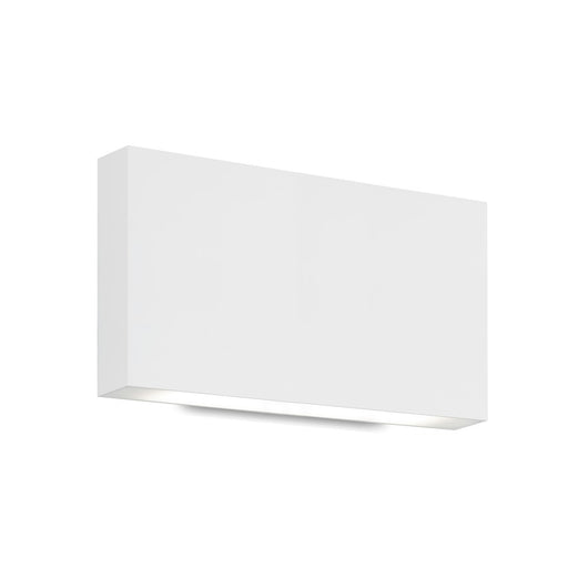Kuzco Mica 10in 1-Light LED Outdoor Sconce | Modern White Cast Aluminum and Frosted Glass | Covered Patio & Entryway | Model AT6610-WH