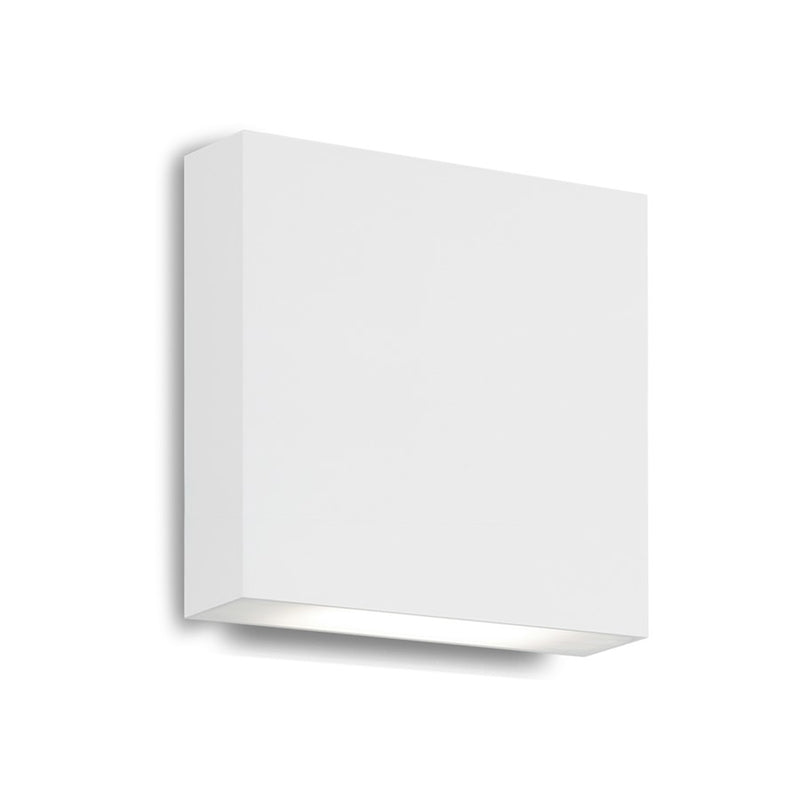 Kuzco Mica 6in 1-Light Outdoor Wall Sconce | Minimalist White Cast-Aluminum and Frosted Glass | Covered Patio & Entryway | 595lm | Model AT67006-WH