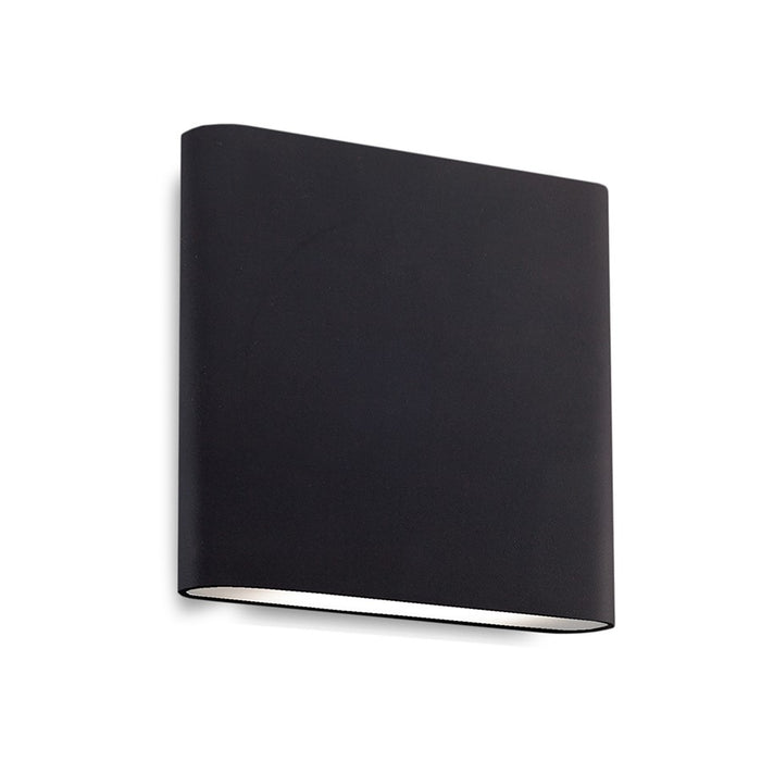 Kuzco Slate 6" LED All-terior Wall Light, Black/Frosted Glass - AT68006-BK-UNV