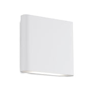 Kuzco Slate 6" LED All-terior Wall Light, White/Frosted Glass - AT68006-WH-UNV